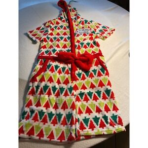 Blizzard Bay Mens Christmas Tree Hooded Romper Jumpsuit One Piece Size M Holiday